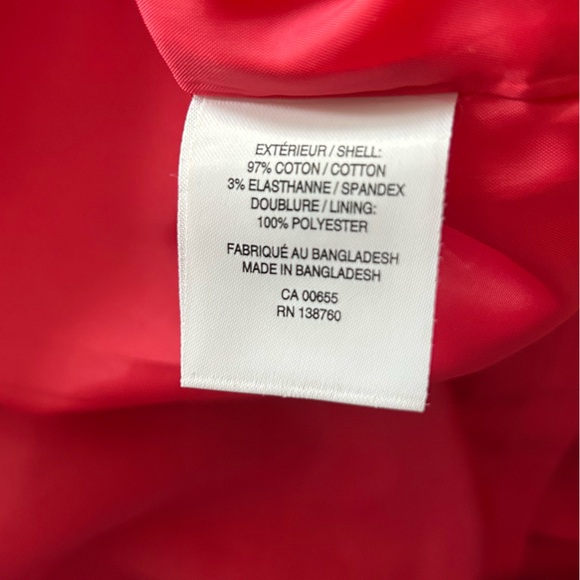 Coral coloured one-button blazer. Reitmans, size 2x. - Picture 7 of 7